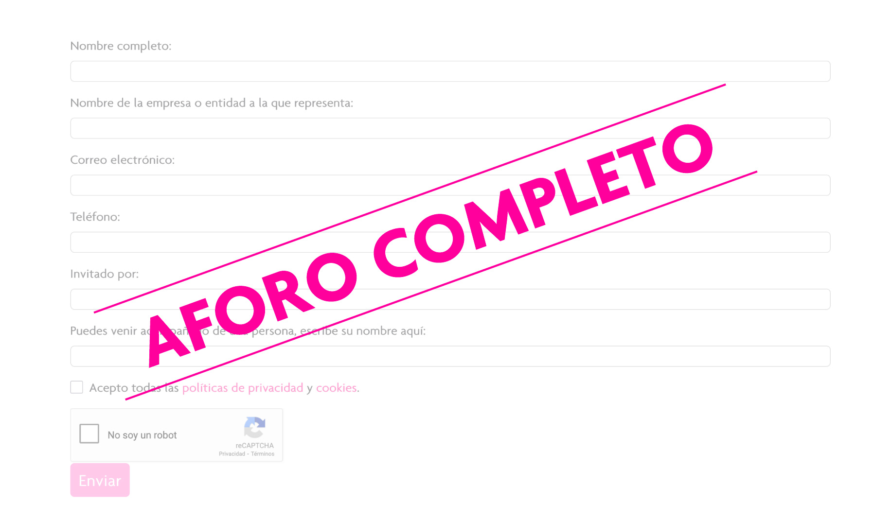 Aforo completo foodie fiesta